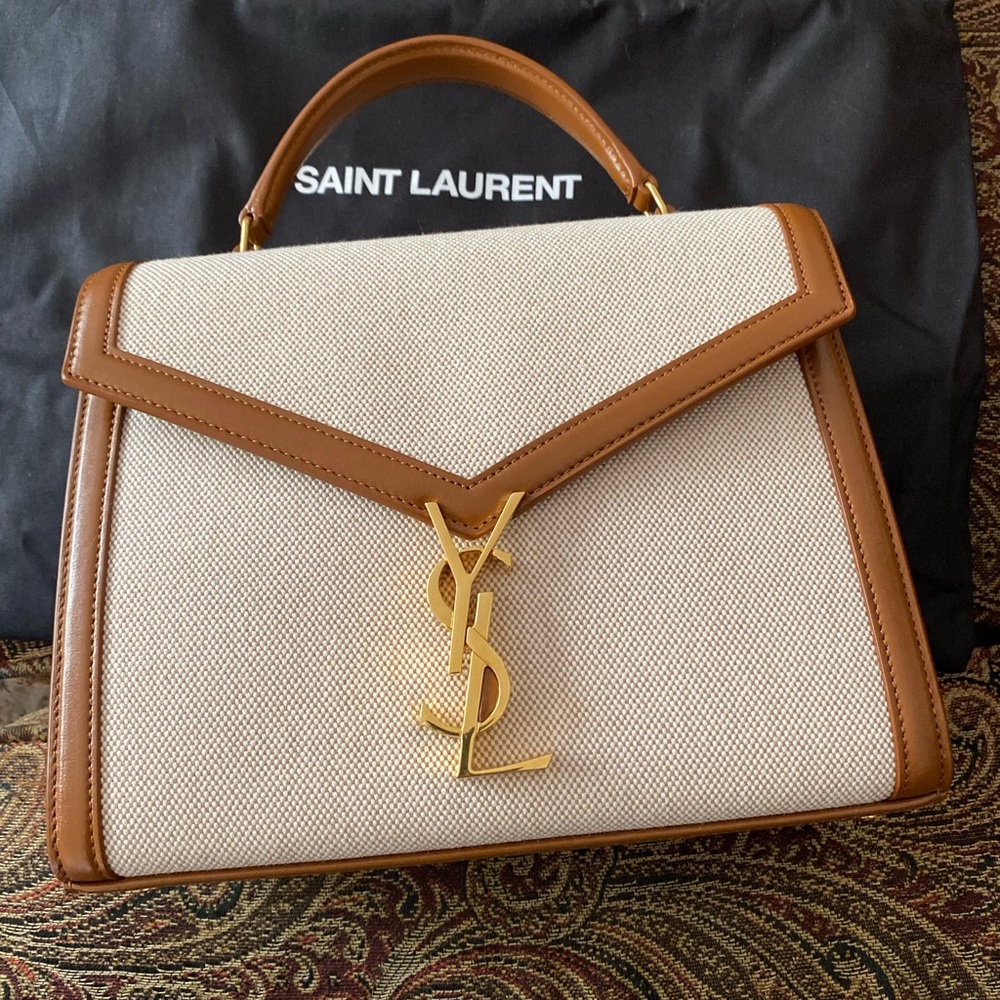 *BRAND NEW* Saint Laurent Brown and Cream Handbag